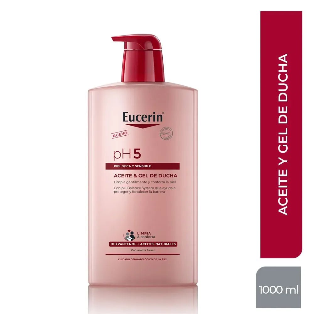 Aceite y gel de ducha Eucerin pH5 de 1000ml - TIENDA PIEL