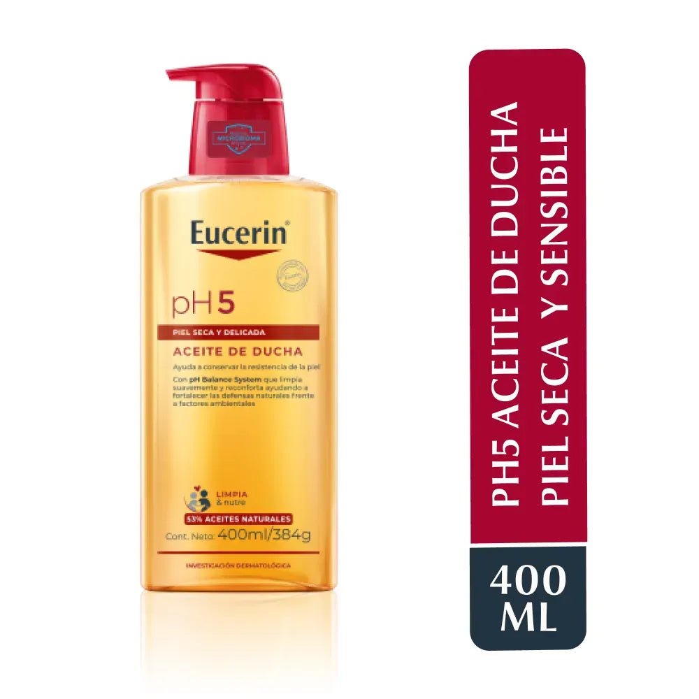 Aceite y gel de ducha Eucerin pH5 de 400ml - TIENDA PIEL