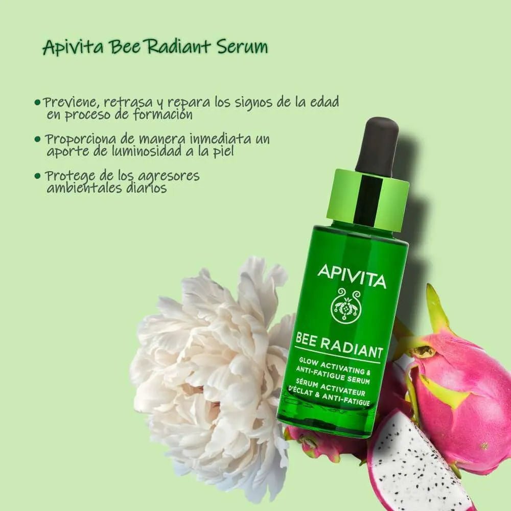 Apivita Bee Radiant Serum Luminosidad y Antifatiga x30ml - Tienda Piel
