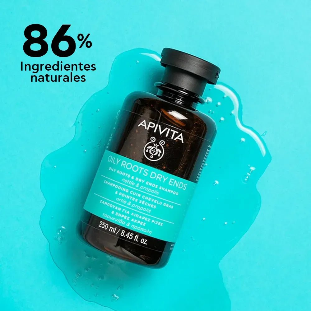 Apivita Champú Equilibrante para Raíces Grasas y Puntas Secas x250ml - TIENDA PIEL