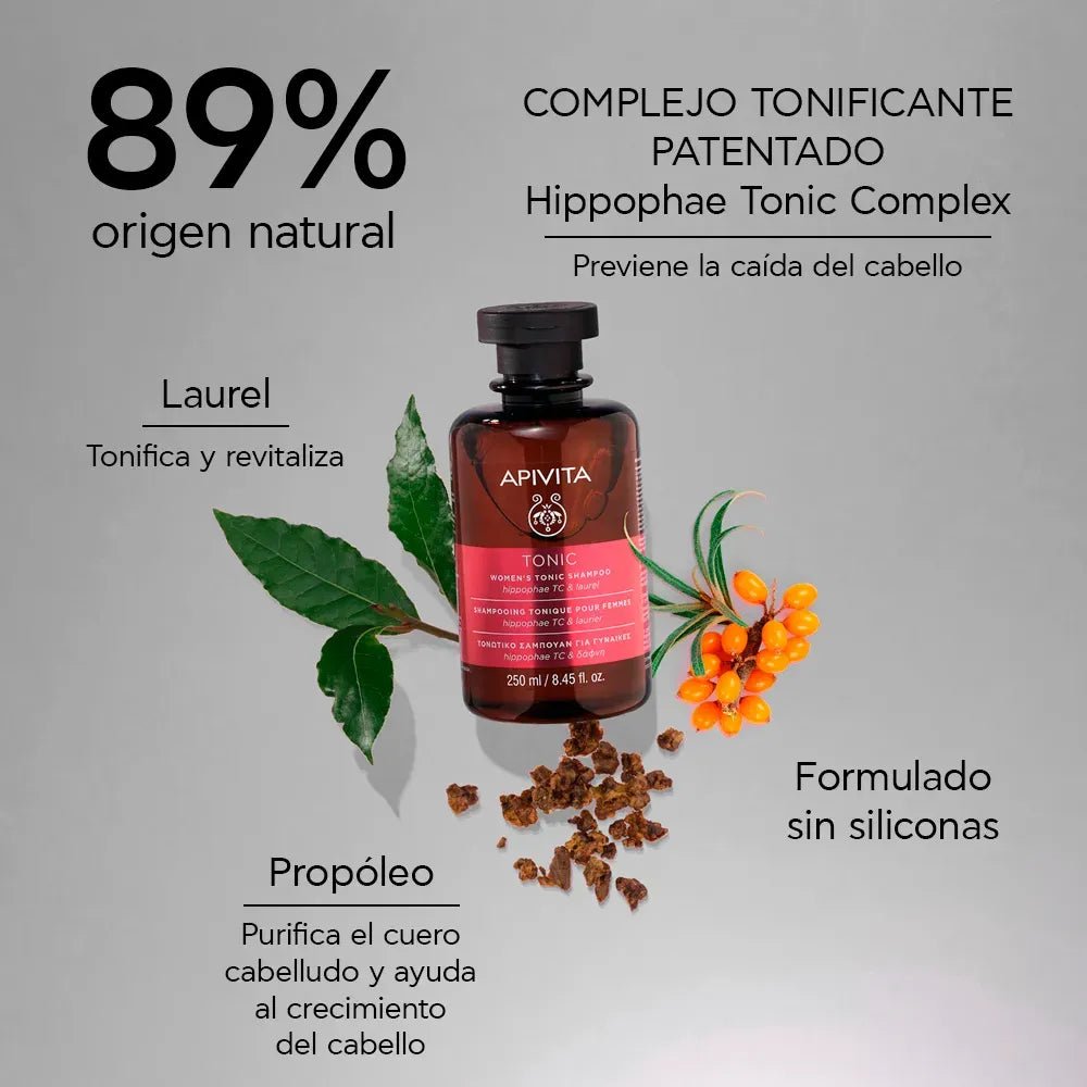 Apivita Champú Tonificante Anticaída para Mujeres x250ml - TIENDA PIEL