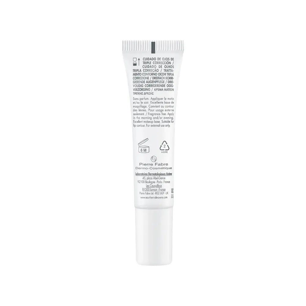 Avene Hyaluron Activ B3 Contorno de Ojos Triple Corrección x15ml - TIENDA PIEL