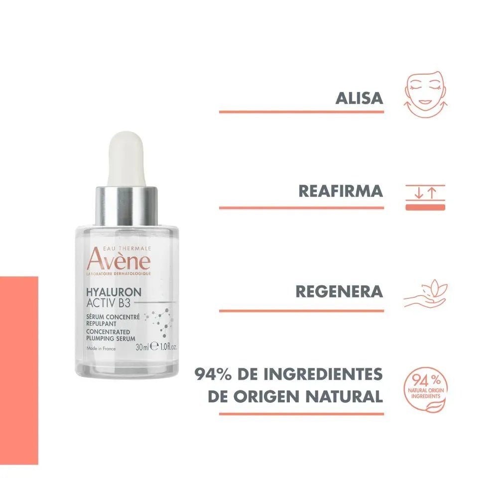 Avene Hyaluron Active B3 Sérum Concentrado Voluminizador x30ml - TIENDA PIEL