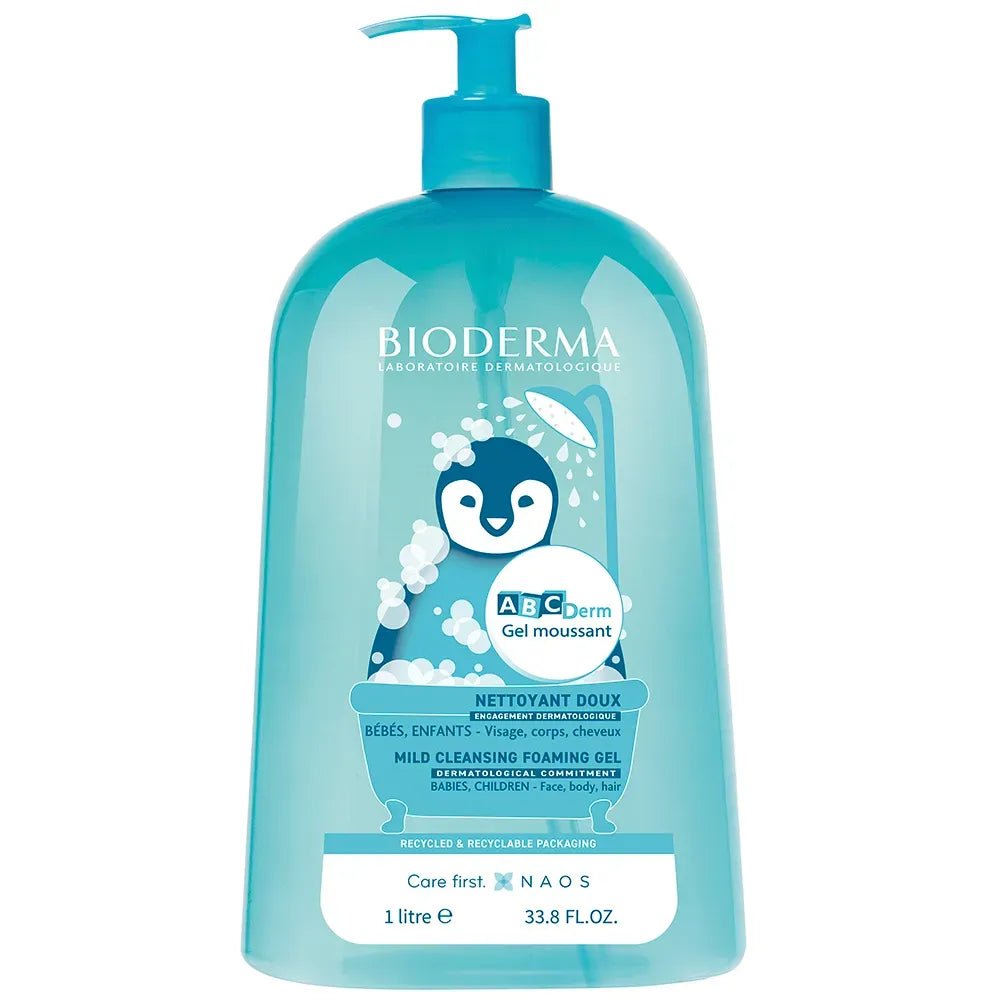 Bioderma ABCDerm Gel de Limpieza Espumoso para Bebés x1lt - TIENDA PIEL