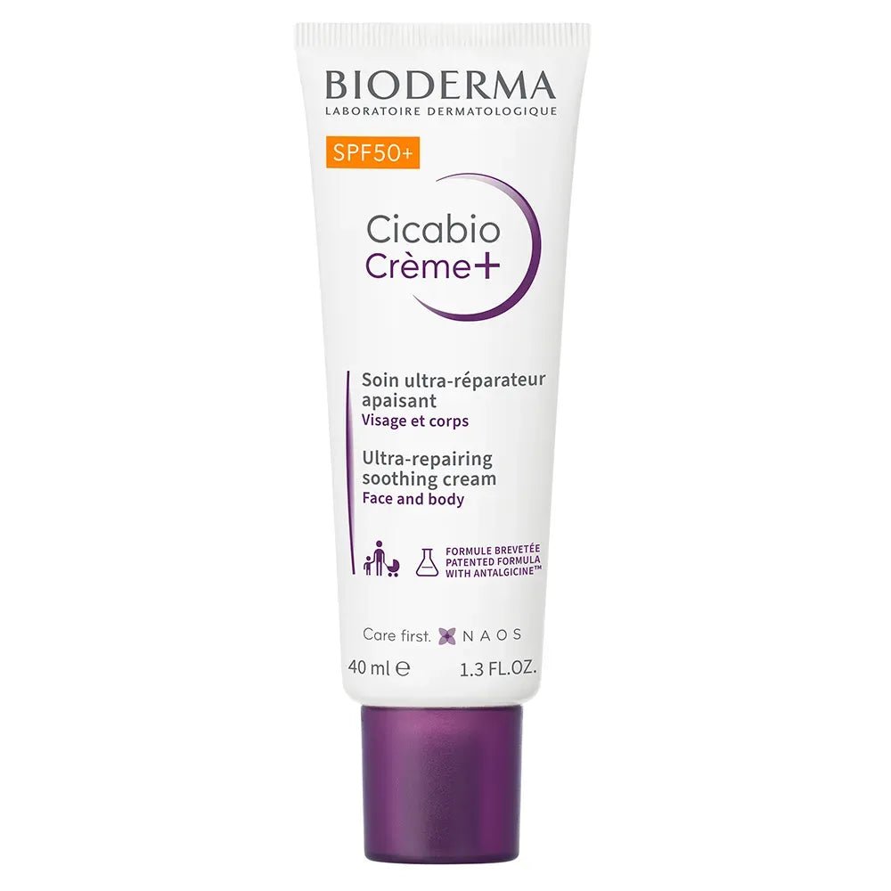 Bioderma Cicabio Crema+ Crema Calmante Reparadora SPF50+ x40ml - TIENDA PIEL