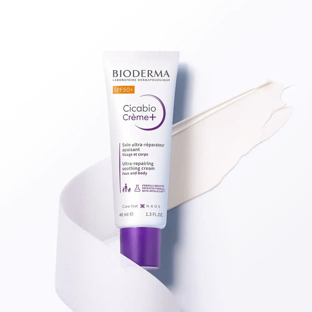 Bioderma Cicabio Crema+ Crema Calmante Reparadora SPF50+ x40ml - TIENDA PIEL