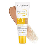 Bioderma Fotoprotector Photoderm Aquafluido SPF50+ con Color Tono Dorado x40ml - TIENDA PIEL