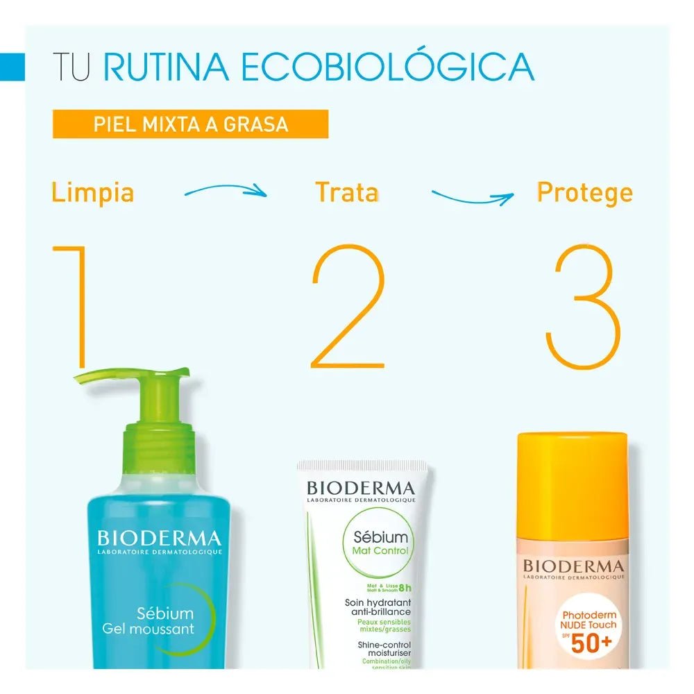 Bioderma Fotoprotector Photoderm NUDE Touch Mineral SPF50+ con Color Tono Dorado x40ml - TIENDA PIEL