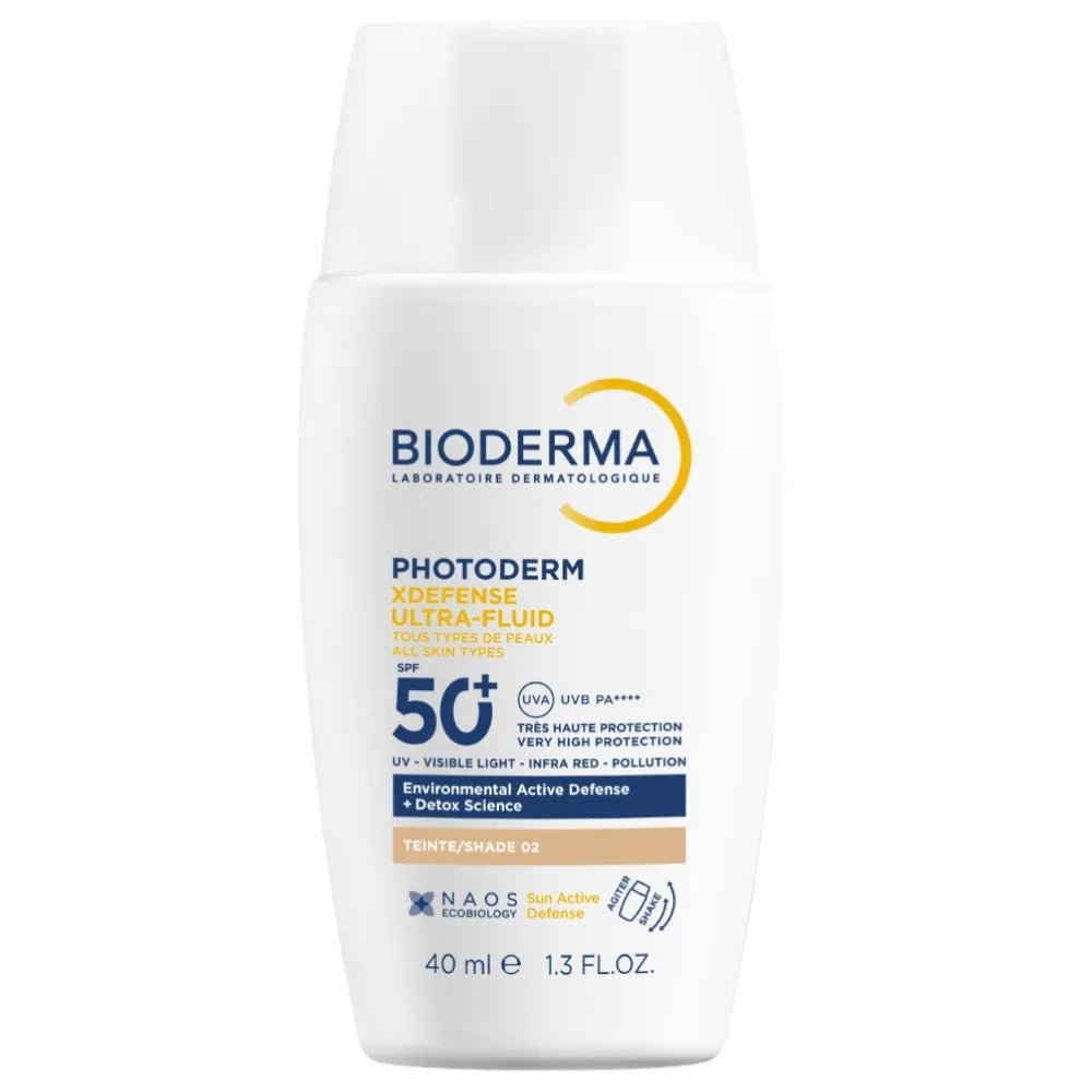 Bioderma Fotoprotector Photoderm XDefense Ultra - Fluido SPF50+ con Color Tono 02 x40ml - TIENDA PIEL