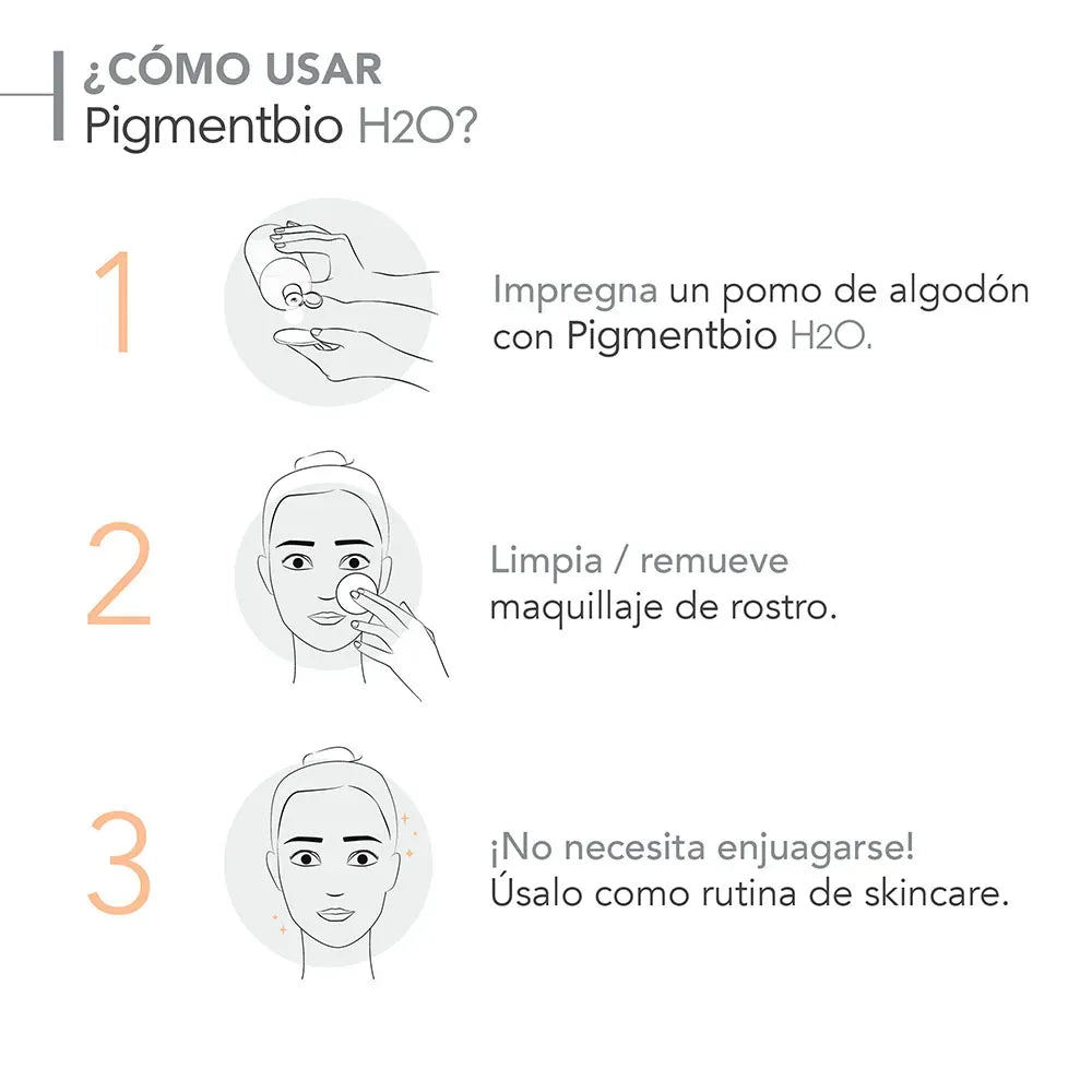 Bioderma Pigmentbio H2O Agua Micelar Iluminadora x250ml - TIENDA PIEL