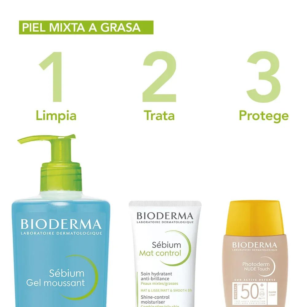 Bioderma Sébium Gel Limpiador Espumoso x200ml - TIENDA PIEL