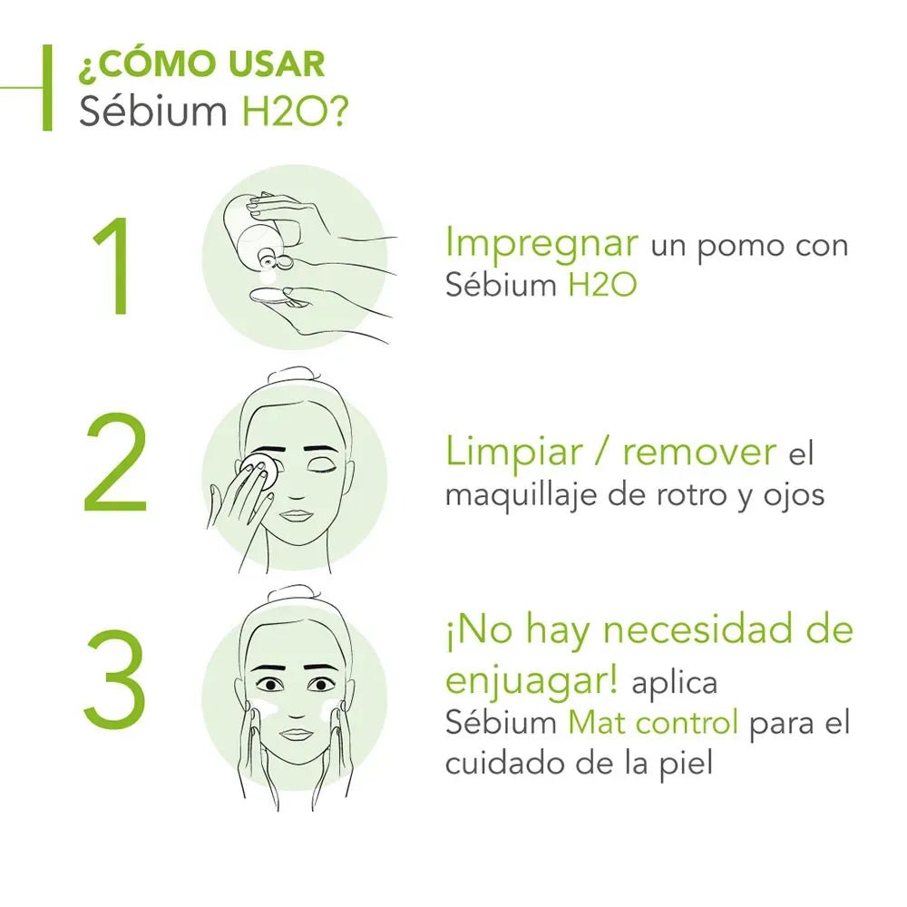 Bioderma Sébium H2O Agua Micelar Purificante x250ml - TIENDA PIEL