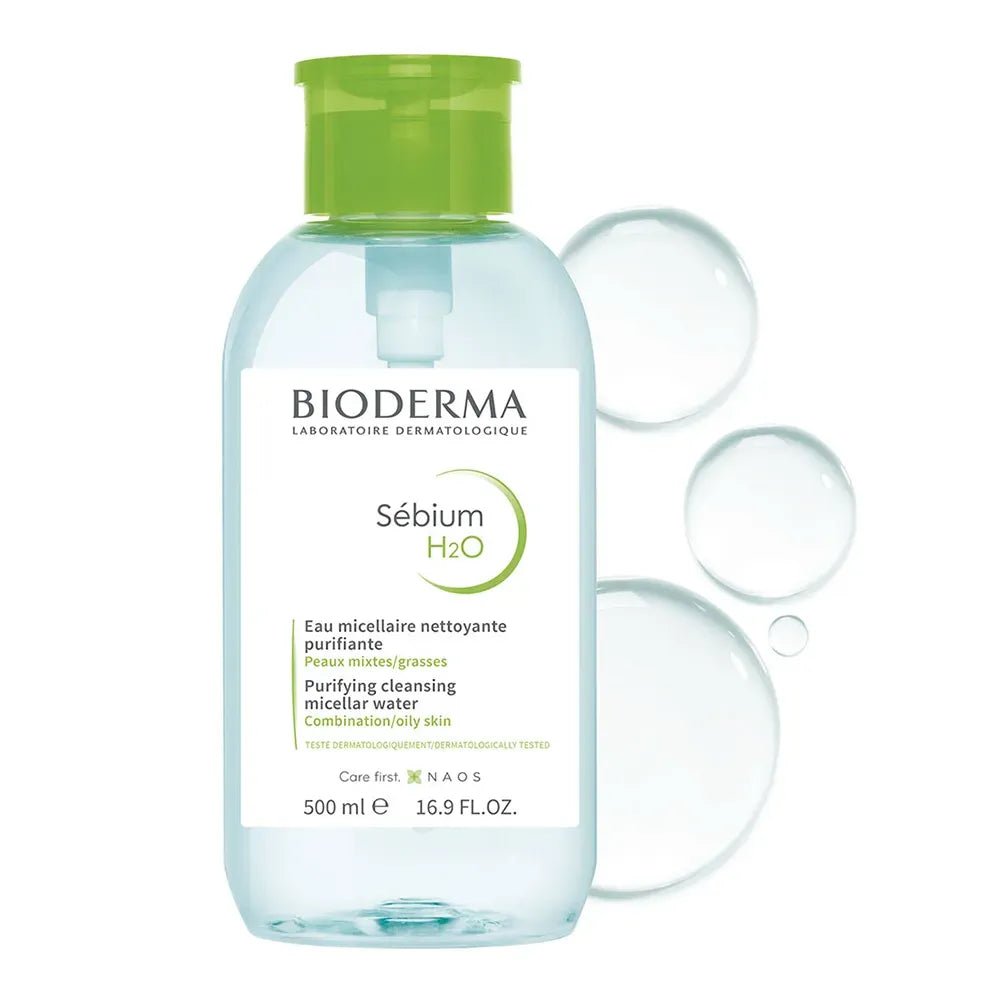 Bioderma Sébium H2O Agua Micelar Purificante x500ml - TIENDA PIEL
