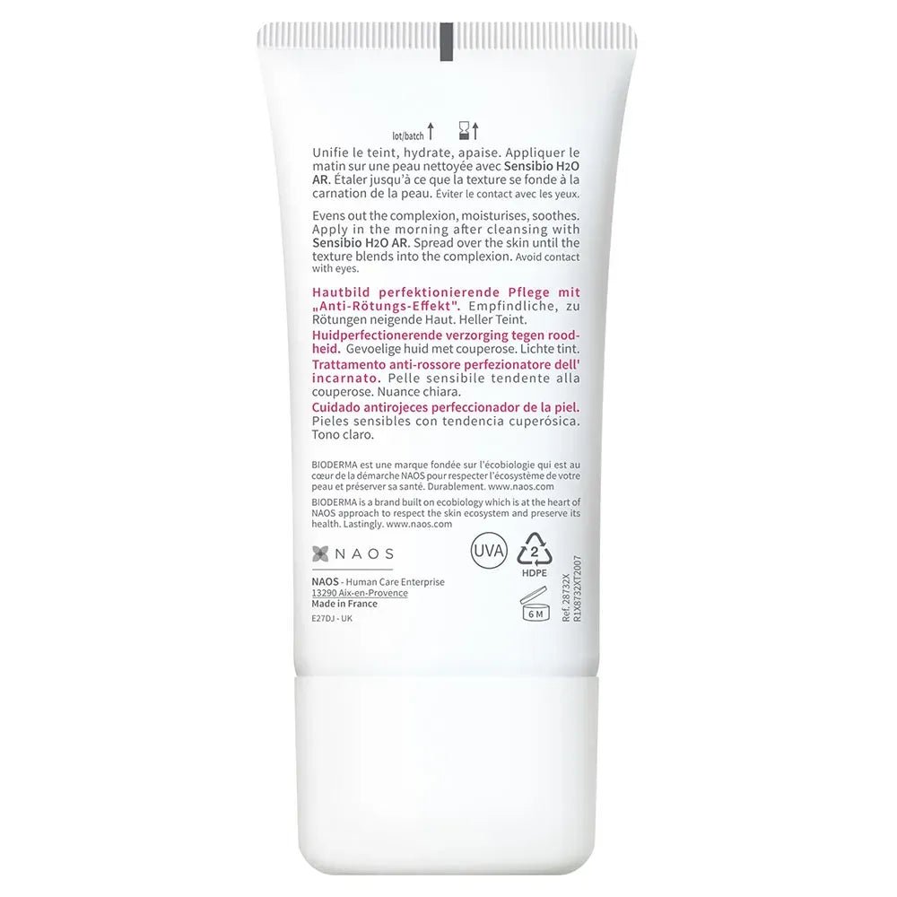 Bioderma Sensibio AR BB SPF30+ Crema Antirojeces con Color x40ml - TIENDA PIEL