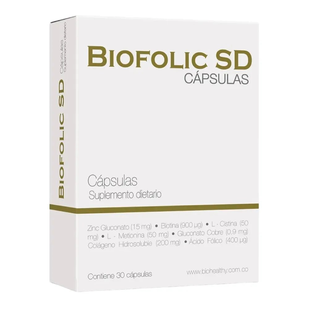Biohealthy Biofolic SD Cápsulas Anticaída x60 Cápsulas - TIENDA PIEL