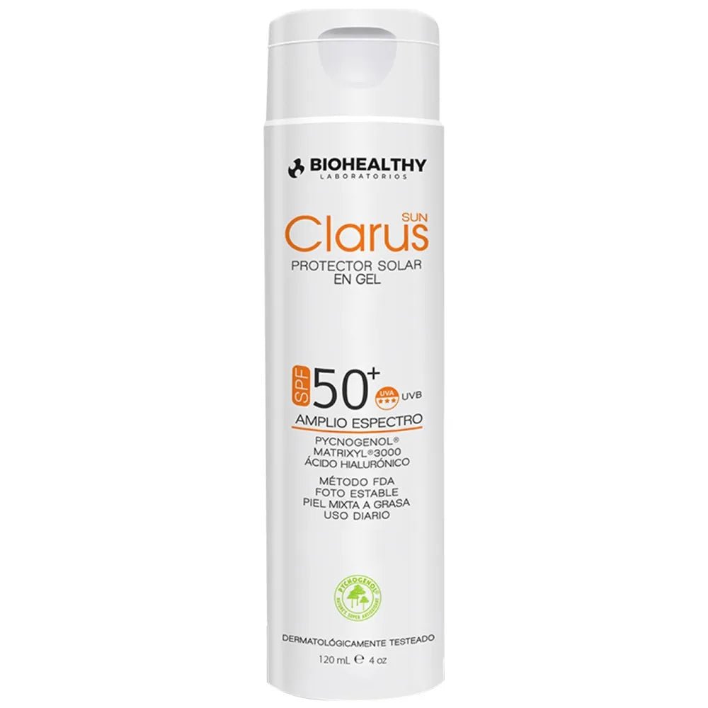 Biohealthy Fotoprotector Clarus Gel Antiedad SPF50+ x120ml - TIENDA PIEL