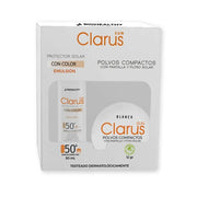 BIOHEALTHY Kit Clarus Polvos Compactos Trigueño + Protector Solar Con Color x50ml - TIENDA PIEL