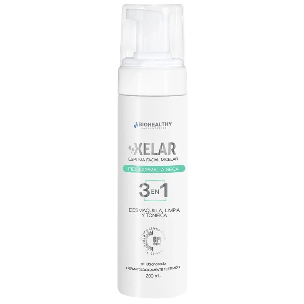 Biohealthy Xelar Espuma Micelar Limpiadora Facial x200ml - TIENDA PIEL