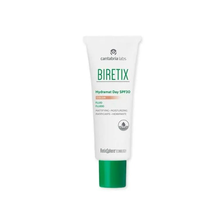 Biretix Hydramat Day Spf30 con color x30ml - Tienda dermatológica Piel