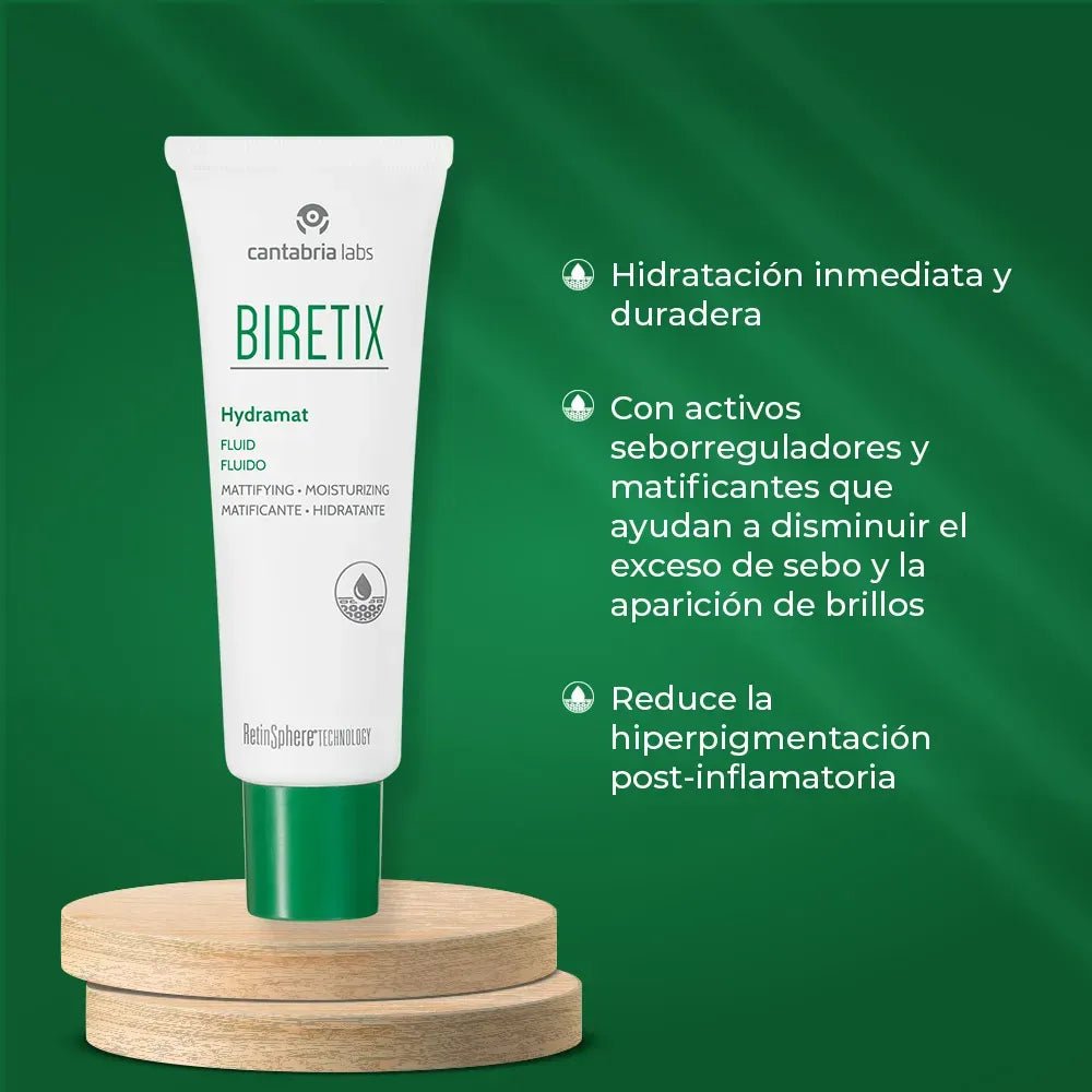Biretix Hydramat Fluido Hidratante x50ml - TIENDA PIEL