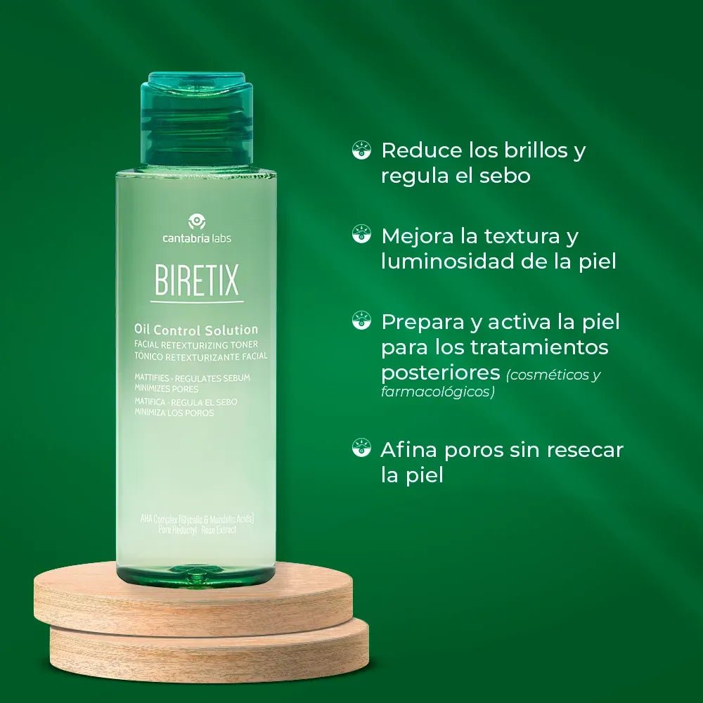 Biretix Oil Control Solution Tónico Facial x100ml - TIENDA PIEL
