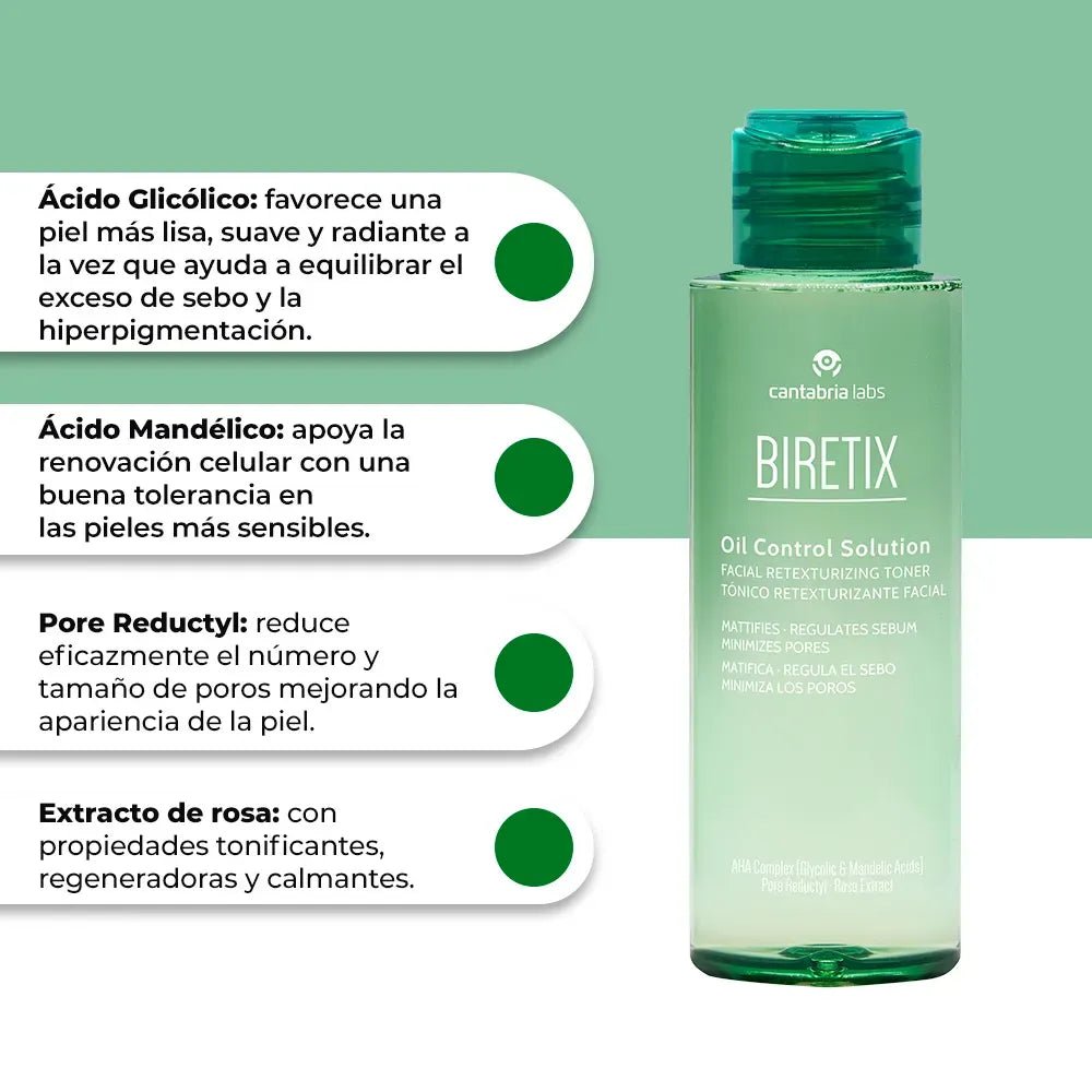 Biretix Oil Control Solution Tónico Facial x100ml - TIENDA PIEL