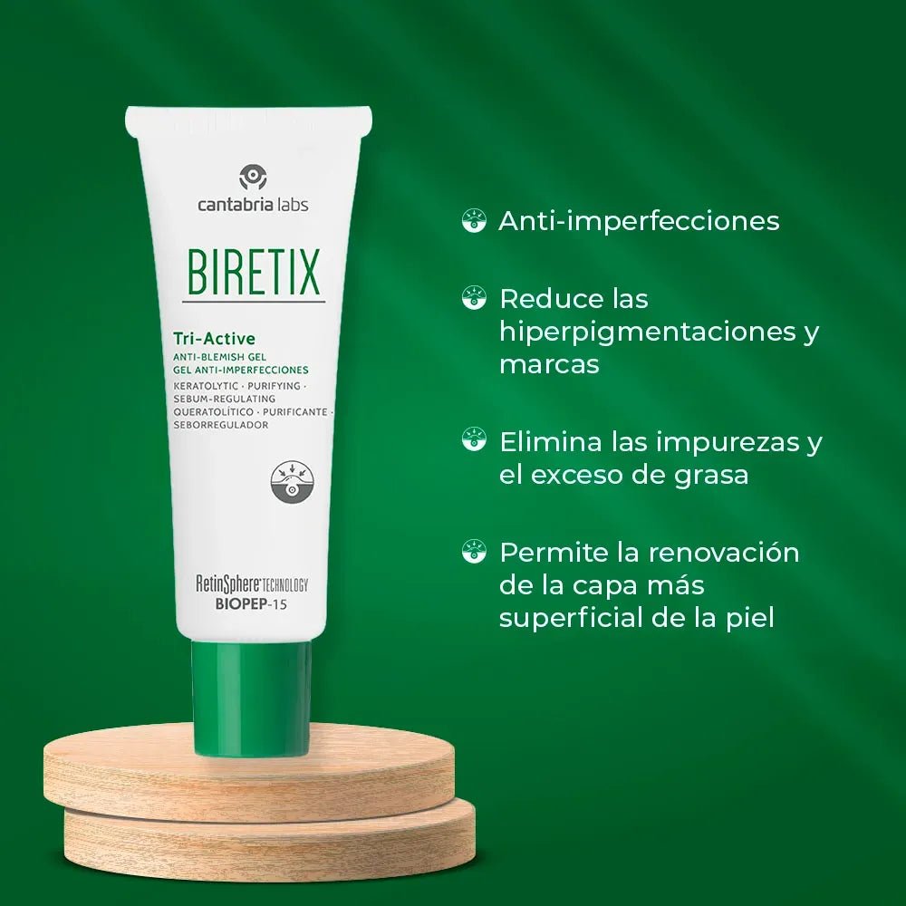 Biretix Tri - Active Gel Anti Imperfecciones x50ml - TIENDA PIEL