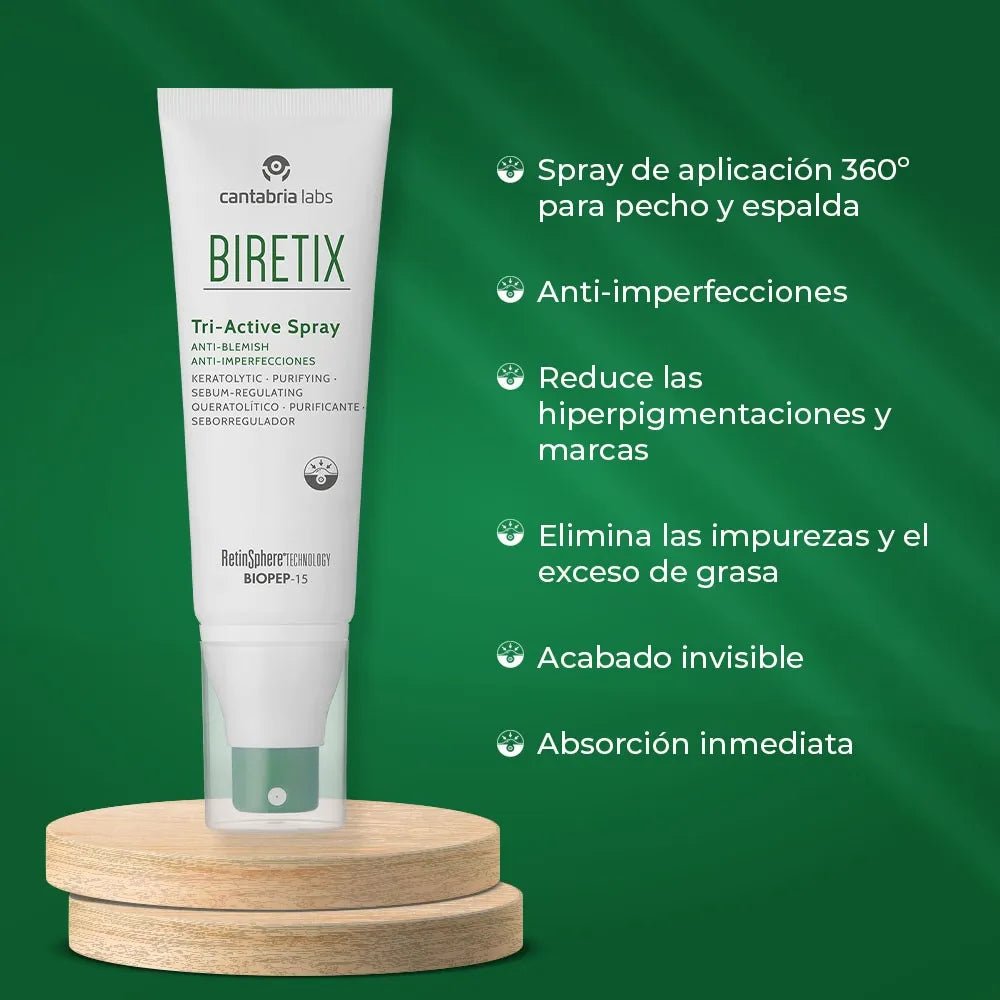 Biretix Tri - Active Spray Anti - imperfecciones x100ml - TIENDA PIEL