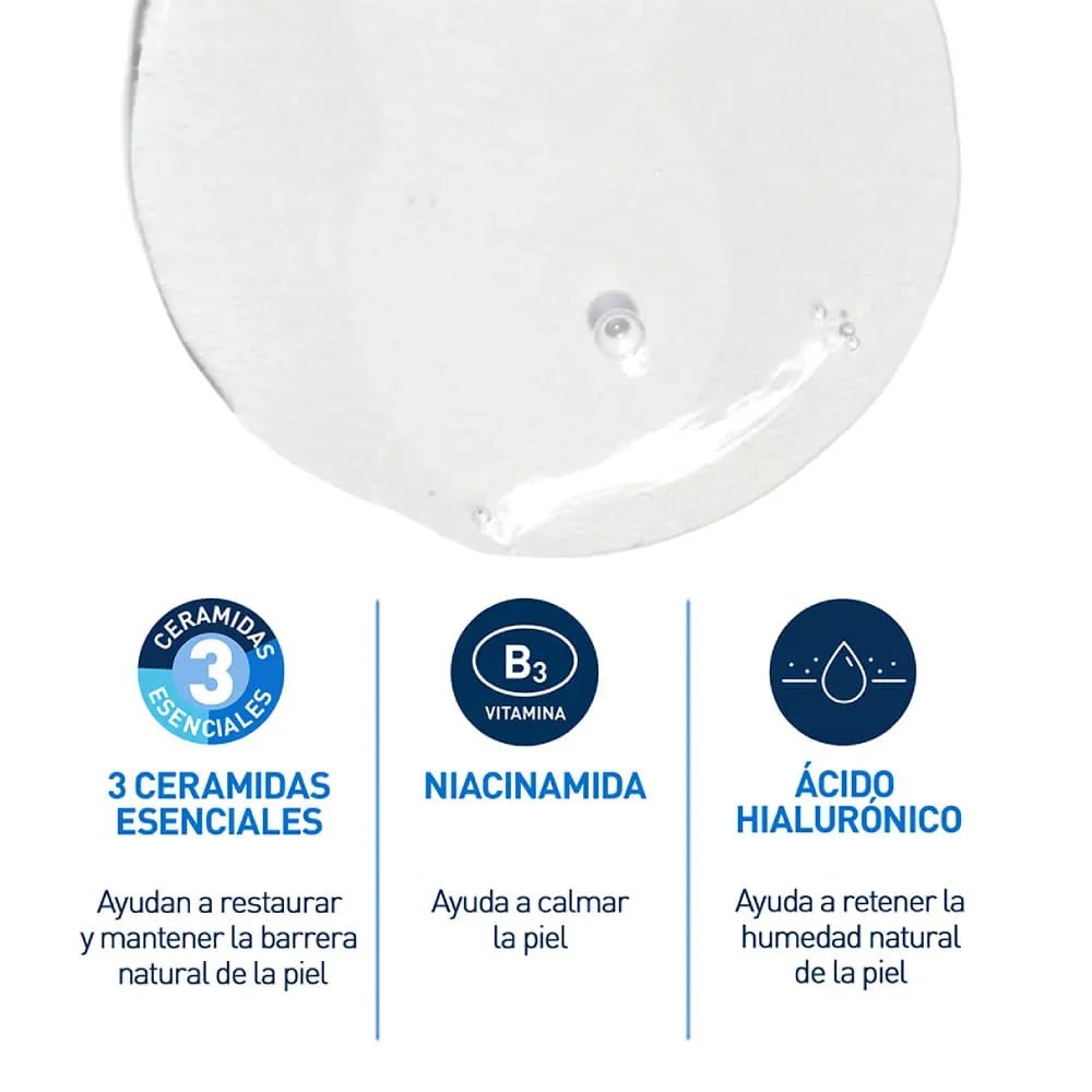 CeraVe Gel Limpiador Espumoso x236ml - TIENDA PIEL