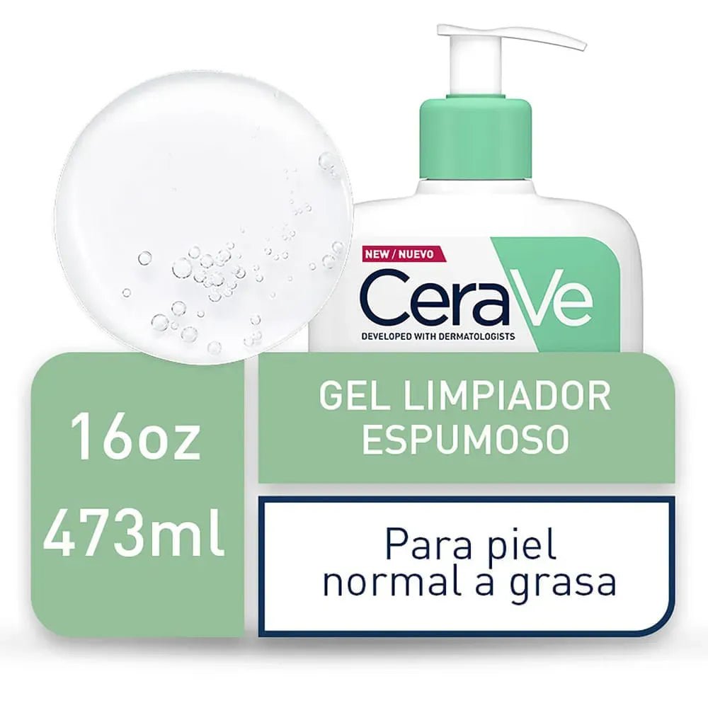 CeraVe Gel Limpiador Espumoso x473ml - TIENDA PIEL