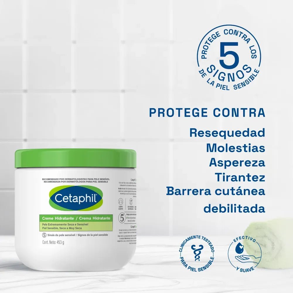 Cetaphil Crema Hidratante x453g - TIENDA PIEL