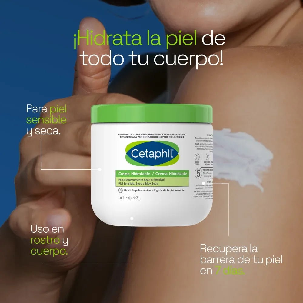 Cetaphil Crema Hidratante x453g - TIENDA PIEL
