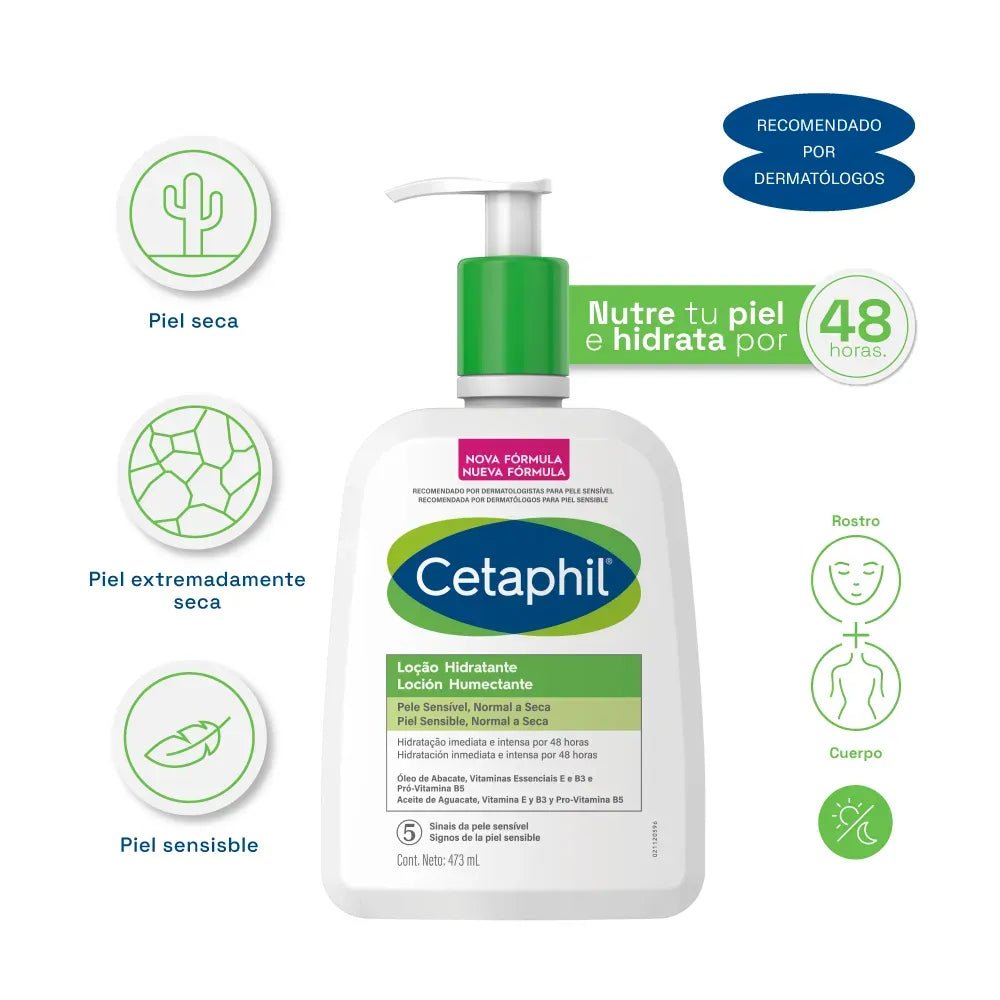 Cetaphil Loción Humectante x473ml - TIENDA PIEL