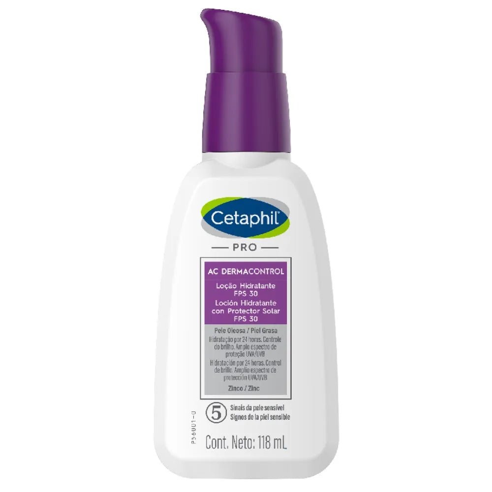 Cetaphil Pro AC Control Hidratante con Fotoprotección SPF30+ x118ml - TIENDA PIEL