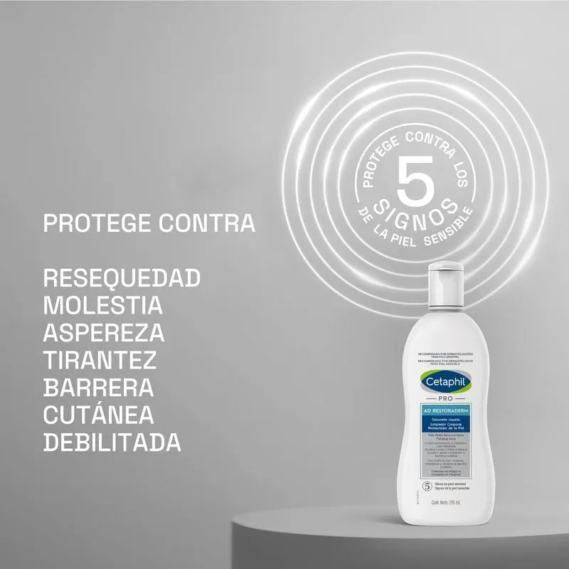 Cetaphil Pro AD Control Limpiador Corporal Restaurador x295ml - TIENDA PIEL