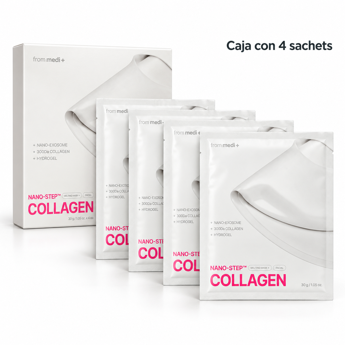 Mascarilla Hidrogel de Colágeno Nano-Step Collagen Melting Mask x4 Sachets