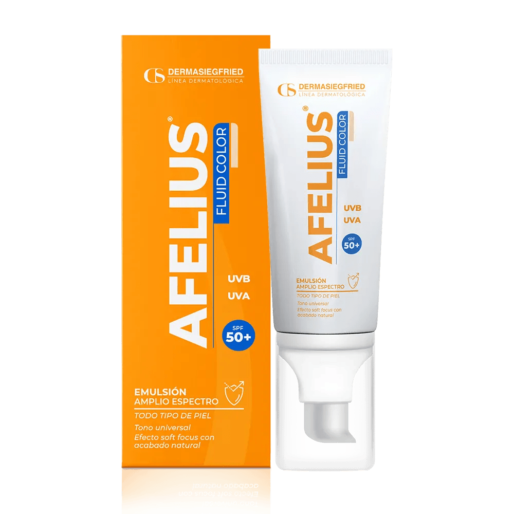 Dermasiegfried Afelius Fotoprotector Fluid Color SPF50+ x50g - TIENDA PIEL