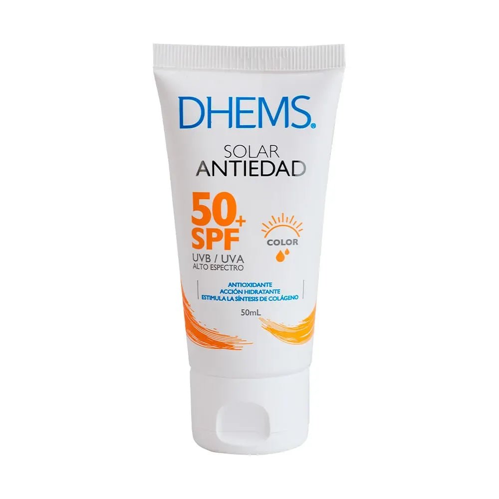 Dhems Fotoprotector Antiedad con Color SPF50+ x50ml - TIENDA PIEL