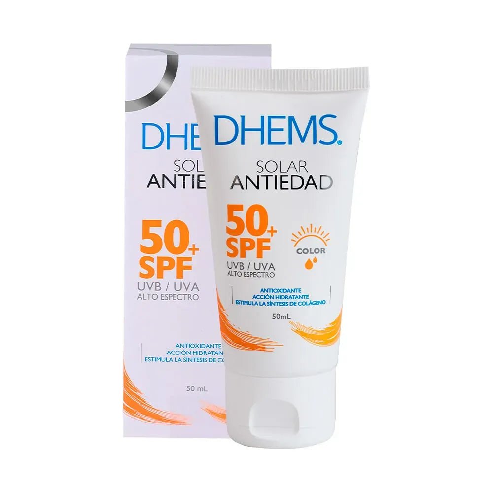 Dhems Fotoprotector Antiedad con Color SPF50+ x50ml - TIENDA PIEL