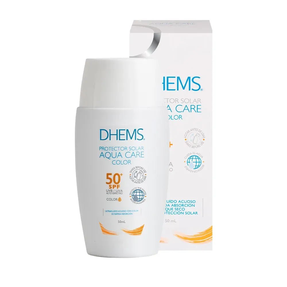 Dhems Fotoprotector Aqua Care con Color SPF50+ x50ml - TIENDA PIEL