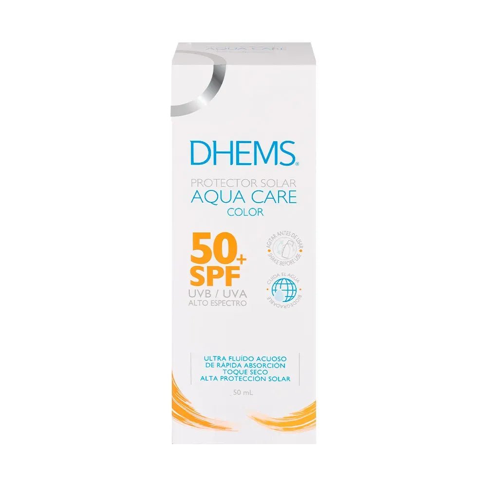Dhems Fotoprotector Aqua Care con Color SPF50+ x50ml - TIENDA PIEL