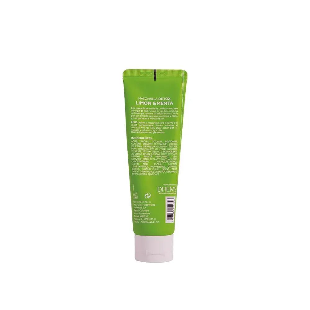 Dhems Mascarilla Détox Limón y Menta x75ml - TIENDA PIEL