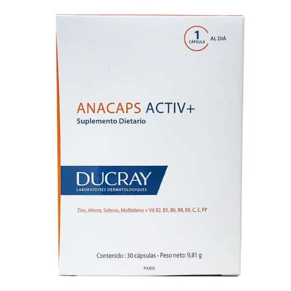 Ducray Anacaps Activ+ X 30 Capsulas - Tienda Piel