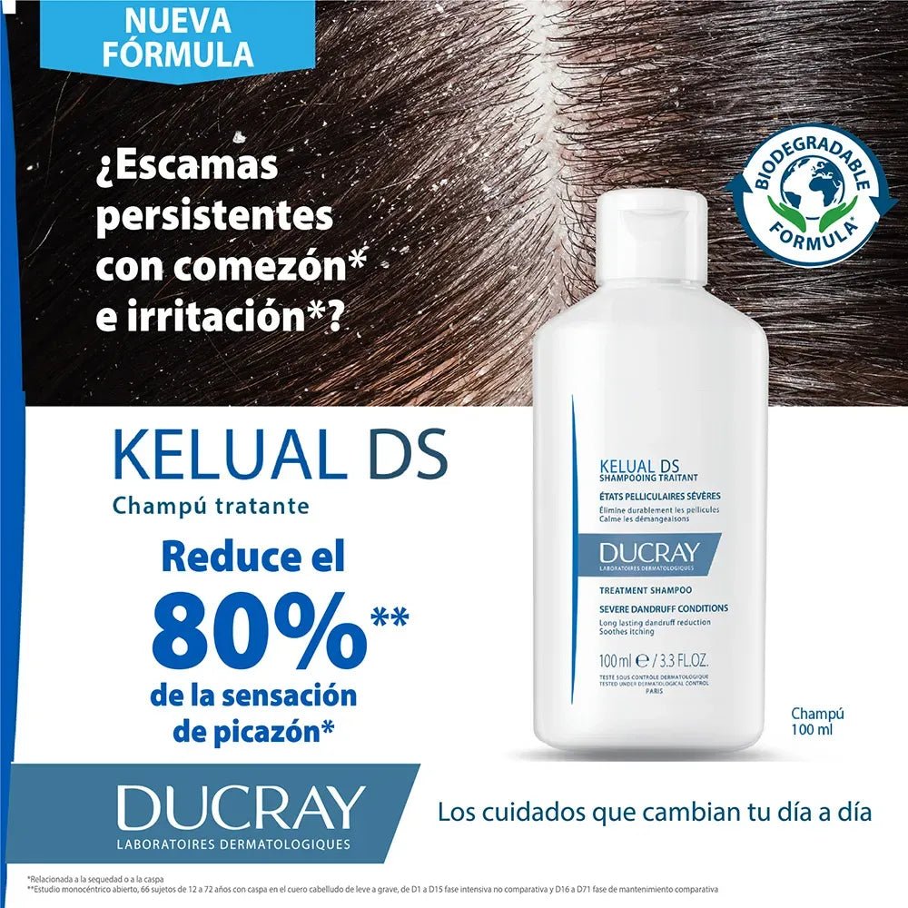 Ducray Kelual DS Champú x100ml - TIENDA PIEL