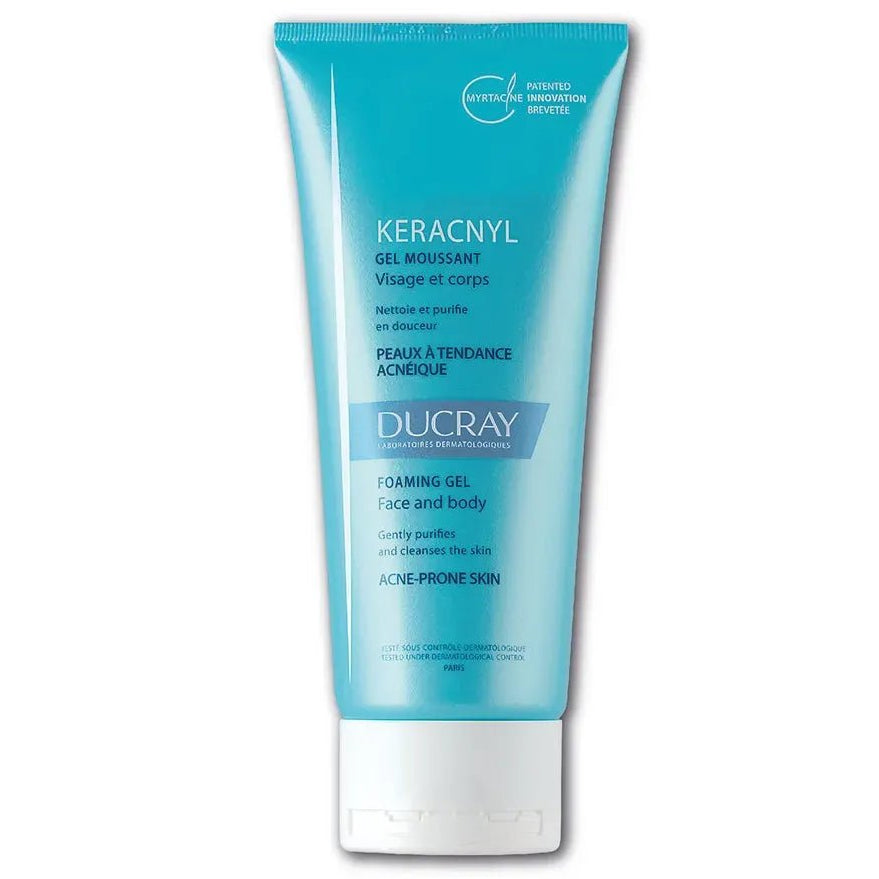 Ducray Keracnyl Gel Limpiador Espumoso x200ml - TIENDA PIEL
