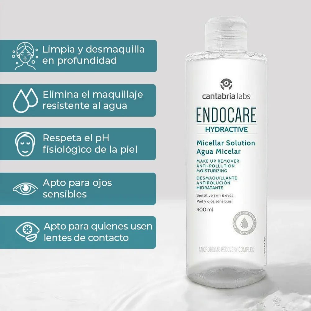 Endocare Hydractive Agua Micelar x400ml - TIENDA PIEL