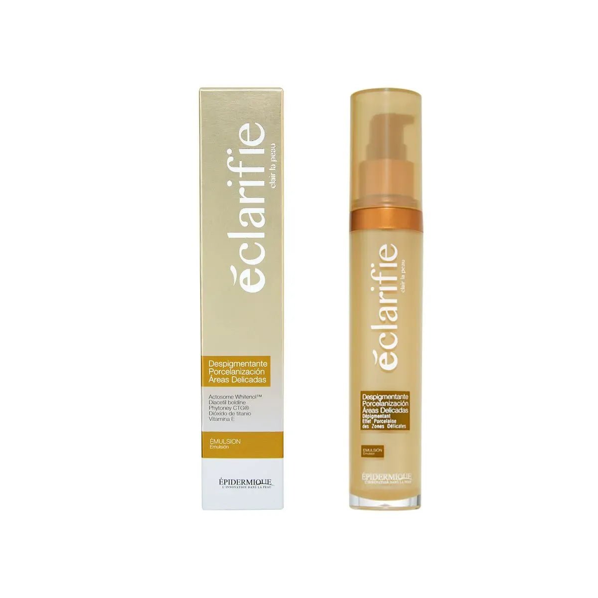 Epidermique Eclarifie Despigmentante Porcelanizacion Areas Delicadas x45ml - TIENDA PIEL
