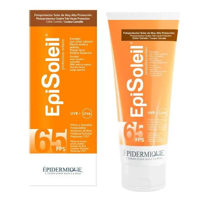 Epidermique Episoleil Fotoprotector Tono Canela SPF65+ x70ml - TIENDA PIEL