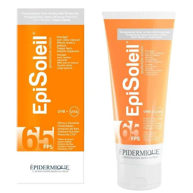Epidermique Episoleil Fotoprotector Tono Neutro SPF65+ x70ml - TIENDA PIEL