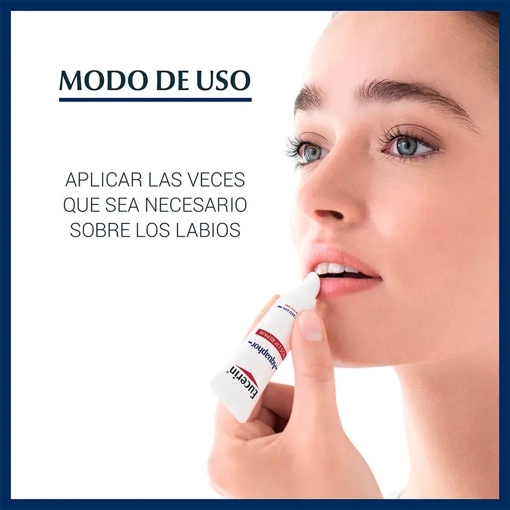 Eucerin Aquaphor Reparación de Labios SOS x10ml - TIENDA PIEL